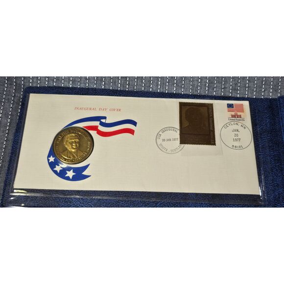 President Carter & Vice Prs Mondale Inaugural Day Cover Stamps January 20, 1977 - Picture 3 of 6